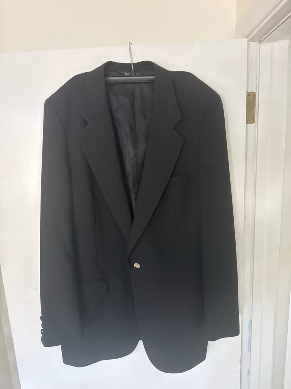 Burberry Black Single-Button Men's Blazer